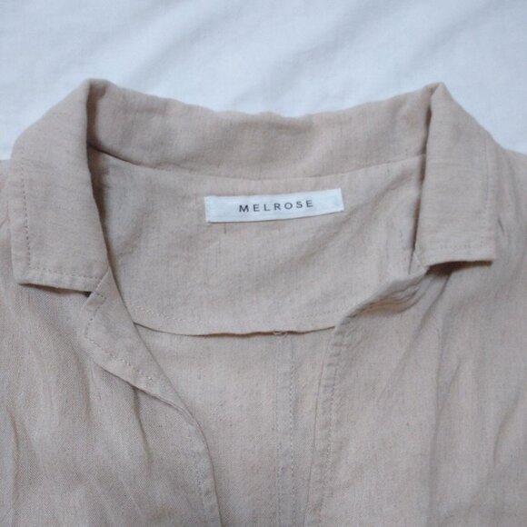 Melose Lightweight Jacket Linen Blend Beige - Picture 2 of 5